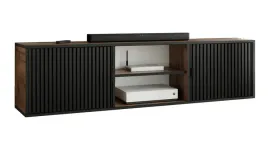 szafka-rtv-veli-3-dab-craft-czarny-ryflowany-z-polka-uchwyt-cz-otwarta
