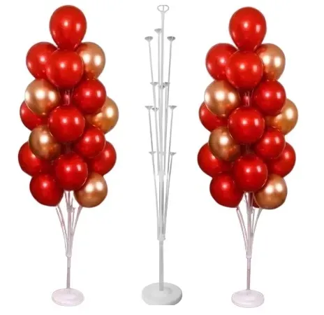 Stojak na balony 2 sztuki 160 cm stelaż do 19 balonów XL patyczki urodziny