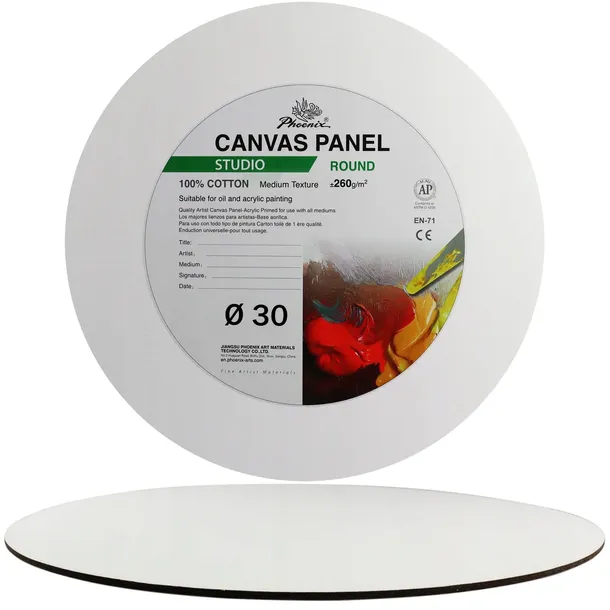 Płótno Malarskie Podobrazie do malowania okrągłe Panel 30 cm Koło Tablica