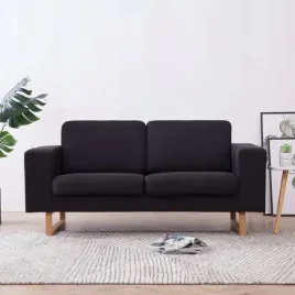 2-osobowa-sofa-tapicerowana-tkanina-czarna-lumarko