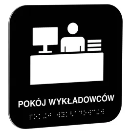 tabliczka-pokoj-wykladowcow-16x16-cm-czarna-or-braille-dla-niewidomych