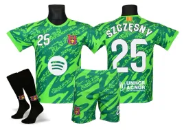 szczesny-barcelona-stroj-sportowy-koszulka-spodenki-getry-zielony-r-134