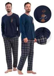 pizama-meska-bawelniana-vienetta-1xl-z-dlugim-rekawem-dlugie-spodnie