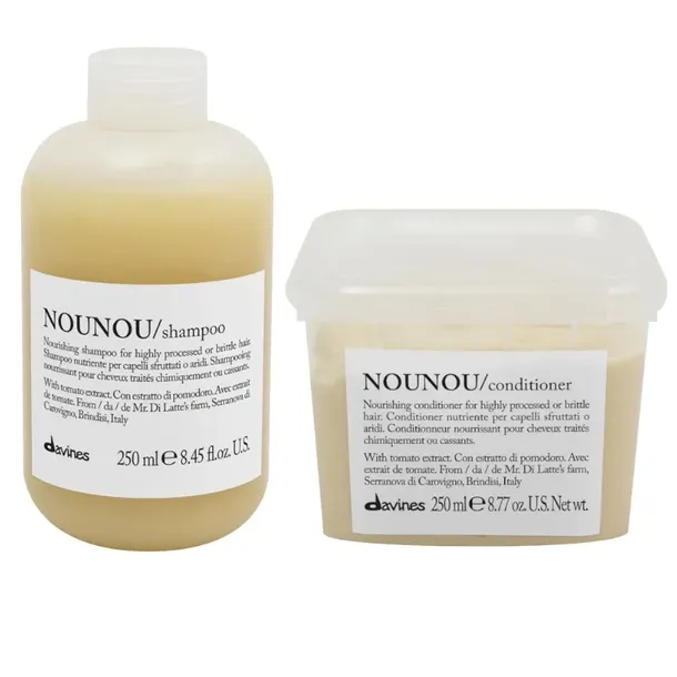 Davines Nounou Shampoo 250ml per Capelli Decolorati o Danneggiati dal colore