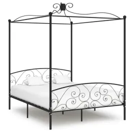 vidaxl-rama-lozka-z-baldachimem-czarna-metalowa-160-x-200-cm