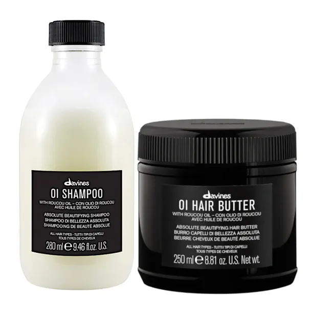 DAVINES OI ZESTAW SZAMPON 280 ML ODŻYWKA 250 ML DO KAŻDEGO RODZAJU WŁOSÓW