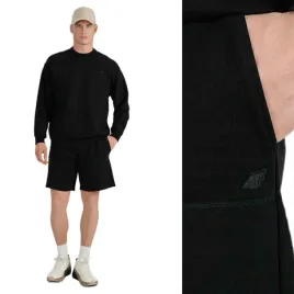 krotkie-spodenki-4f-meskie-czarne-bawelniane-sportowe-lato-shou544-20s-r-xl