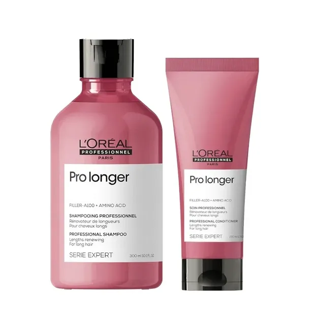 PRO LONGER LOREAL ZESTAW DO WŁOSÓW DŁUGICH SZAMPON ODŻYWKA WZMOCNIENIE