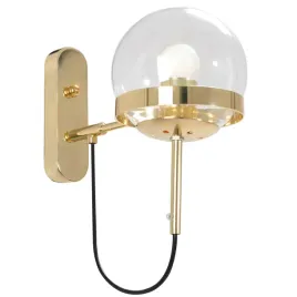 lampa-scienna-zlota-kinkiet-szklana-kula-gold-e27
