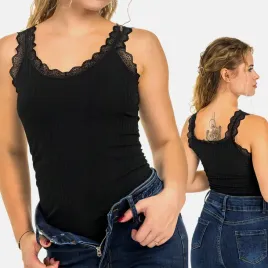 top-damski-dopasowany-koszulka-gladka-na-ramiaczkach-koronka-czarny-2xl