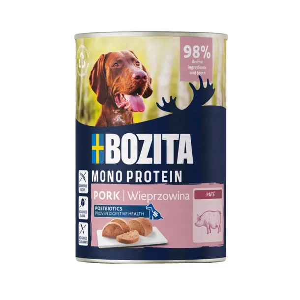 BOZITA Mono Wieprzowina Mokra Karma Dla Psa 400g