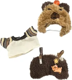 ubranka-dla-lalka-17cm-zestaw-ubranek-stroj-i-akcesoria-capybara-3szt