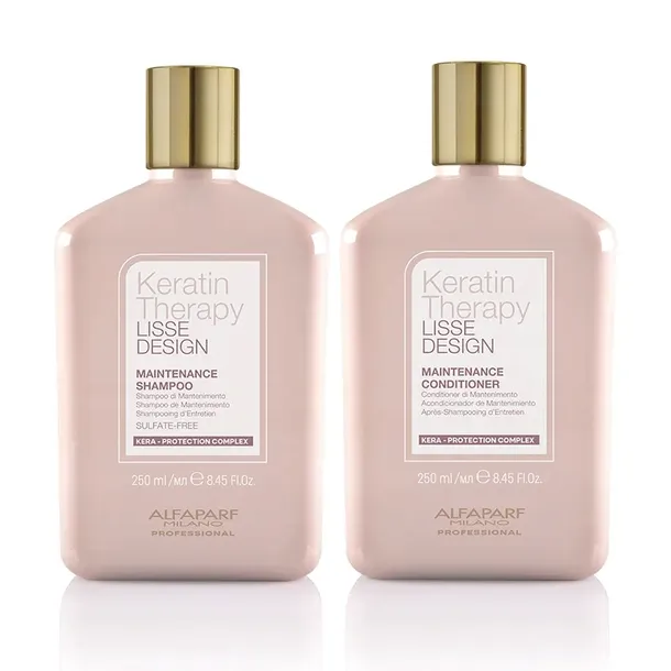 ALFAPARF KERATIN THERAPY ZESTAW SZAMPON 250ML ODŻYWKA 250ML Z KERATYNĄ