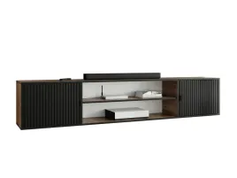 szafka-rtv-veli-4-dab-craft-czarny-ryflowany-z-polka-uchwyt-cz-otwarta
