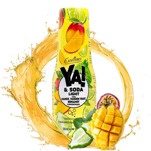 SYROP DO SATURATORA YA SODA MANGO NAPÓJ MARAKUJA BEZ CUKRU 500ML KONCENTRAT