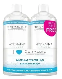 dermedic-hydrain-3-hialuro-plyn-micelarny-h2o-2x500ml