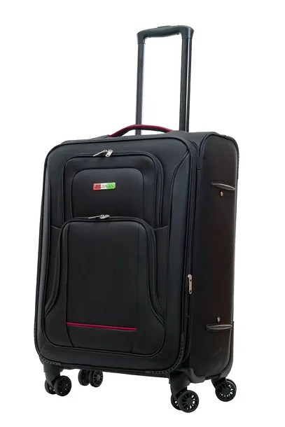 WALIZKA PODRÓŻNA ROZMIAR ŚREDNI M 60L 4 KOŁA WALIZKI MATERIAŁOWE BAGIA