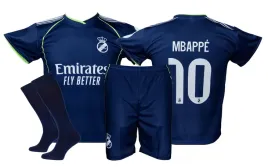 mbappe-stroj-pilkarski-sportowy-koszulka-spodenki-getry-granat-roz-158