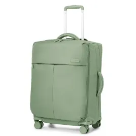 puccini-walizka-podrozna-srednia-miekka-4-kolka-nylon-em50251b-5a-zielona