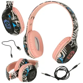 sluchawki-bezprzewodowe-nauszne-bluetooth-gaming-sport-rozowe