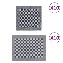 vidaxl-zestaw-20-recznikow-niebiesko-bialy-bawelna