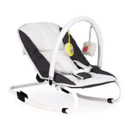 lezaczek-bujaczek-skladana-kolyska-z-zabawkami-bialo-grafitowy-bauerkraft