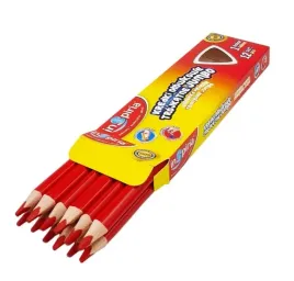 inspiria-kredka-trojkatna-olowkowa-jumbo-opakowanie-12-sztuk-kolor-czerwony