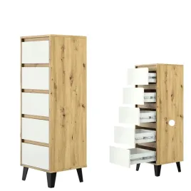 komoda-z-szufladami-minimalistyczna-wysoka-dab-artisan-bialy-regal-borg-5s