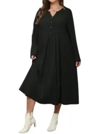 emery-rose-plus-size-czarna-sukienka-midi-50-lmn