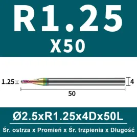 frez-kulowy-2-ostrzowy-vhm-z-powloka-dlc-rozmiar-o2-5xr1-25x4dx50l