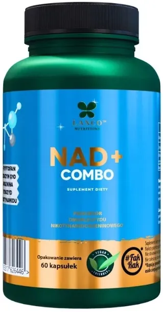 Lanco NAD+ Combo 60 kaps. Wsparcie neurologiczne Mitochondria Q10 Tryptofan