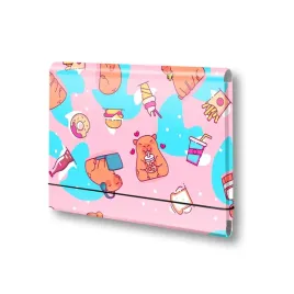 penmate-teczka-lamana-a5-szkolna-biurowa-kapibara-food-folia-nierysujaca