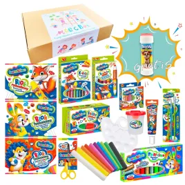 magic-box-zestaw-plastyczny-wyprawka-bambino-farby-kredki-blok-banki-gratis