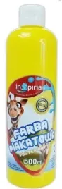 inspiria-farba-plakatowa-zolta-w-butelce-duza-500-ml-wydajna-kryjaca-gesta