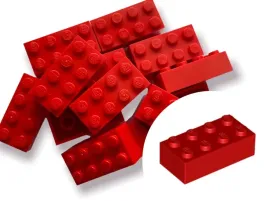 lego-3001-brick-cegielka-2x4-czerwony-5-szt