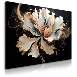 obraz-do-salonu-abstrakcja-kwiaty-styl-glamour-nowoczesny-wzor-40x30