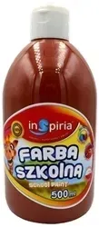farba-szkolna-farbka-plakatowa-inspiria-w-butelce-500-ml-dla-dzieci-brazowa
