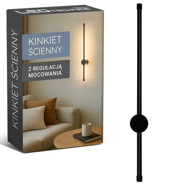 Kinkiet Ścienny Wewnętrzny 60cm 14W LED CCD Nad Lustro Obraz