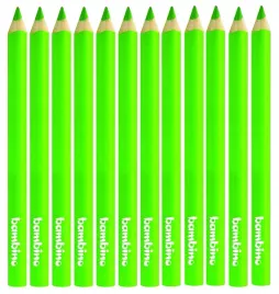 kredki-trojkatne-bambino-w-oprawie-drewnianej-kolor-jasnozielony-12-sztuk