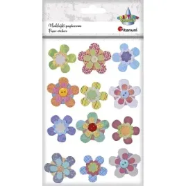 naklejki-dekoracyjne-ozdobne-papierowe-kolorowe-kwiatki-titanum-12-sztuk