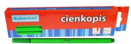 cienkopis-pisak-mazak-0-4-mm-schemat-szkolny-biurowy-wydajny-jasny-zielony