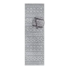 chodnik-pluszowy-do-korytarza-80x240cm-szary-nowoczesny-wzor-boho