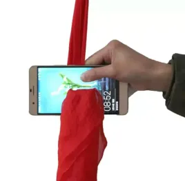iluzja-sztuczki-chusteczka-przez-telefon-smartfon-trik-prank-gra-sztuczka
