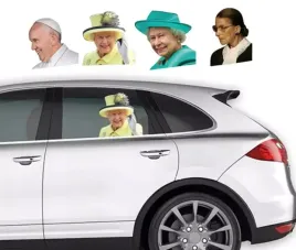 3d-naklejka-na-szybe-samochodu-auta-papiez-krolowa-staruszka-samochod