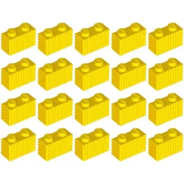 lego-2877-brick-1x2-grill-karbowany-zolty-50szt