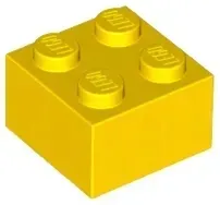 lego-3003-brick-cegielka-2x2-zolty-yellow-10-szt