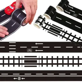 tasma-droga-dla-dzieci-autek-samoprzylepna-ulica-tory-samochodowe-naklejki