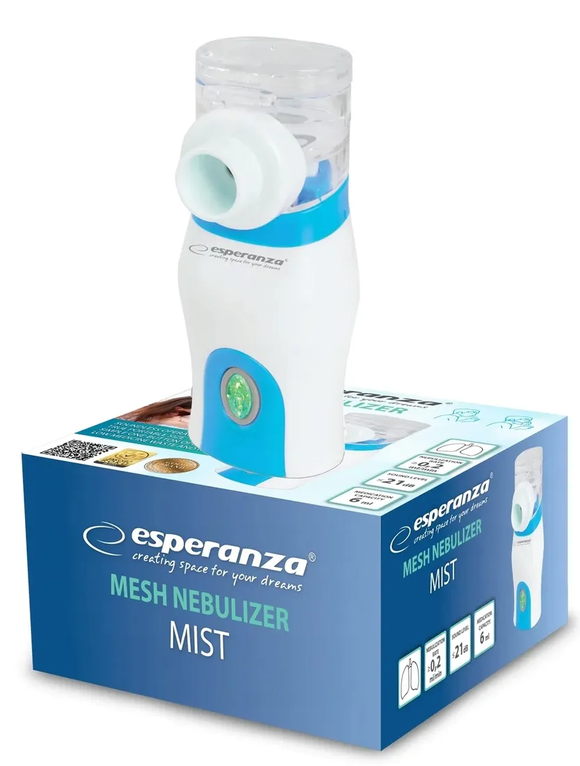 inhalator-esperanza-mist-bialy-waga-z-opakowaniem-0-5-kg