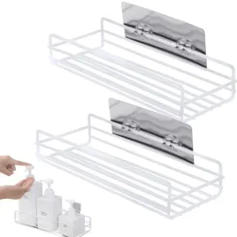 polka-pod-prysznic-do-lazienki-biala-loft-metalowa