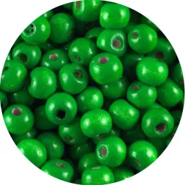 koraliki-drewniane-drewno-zielone-8mm-100sz-kule